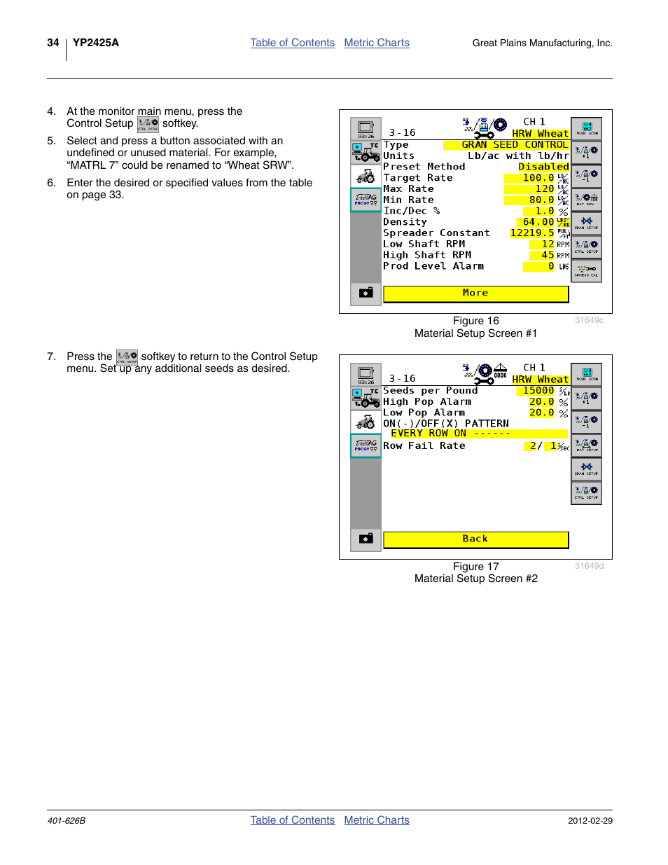 Great Plains YP2425A Material Rate User Manual | Page 36 / 70