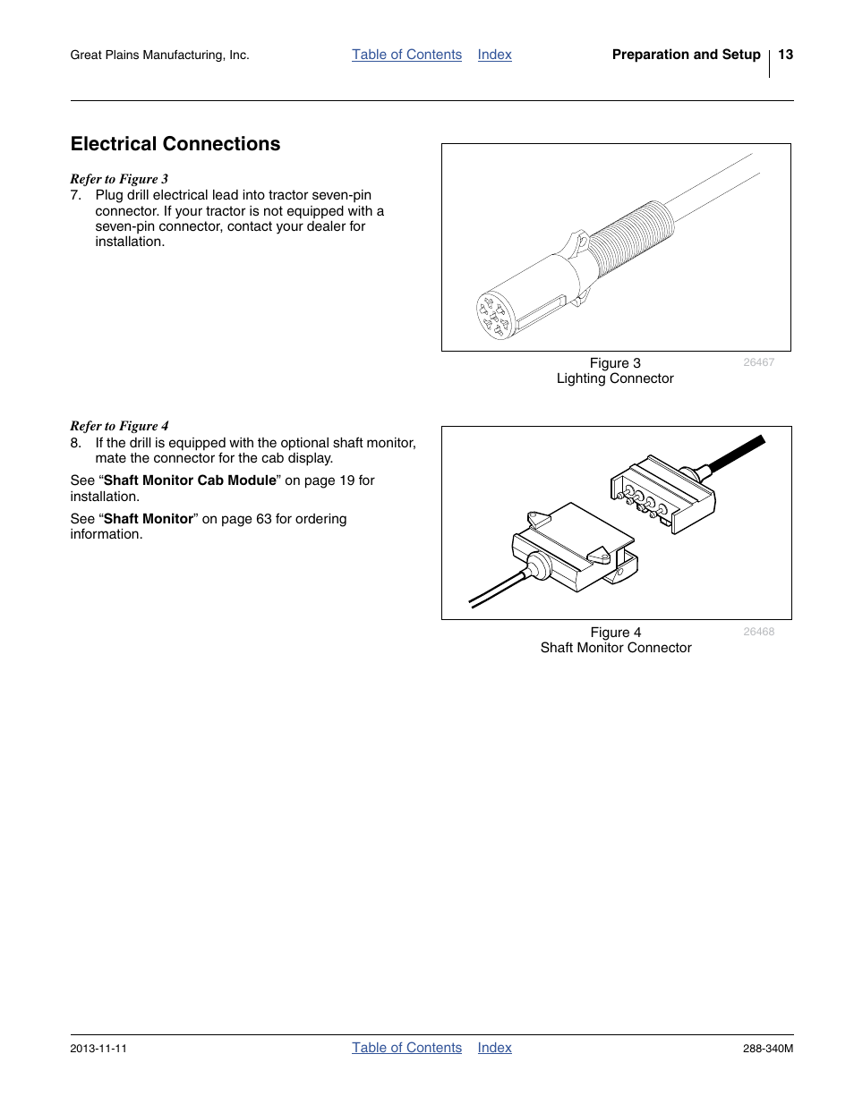 Electrical connections | Great Plains 2510HDF Operator Manual User Manual | Page 17 / 82