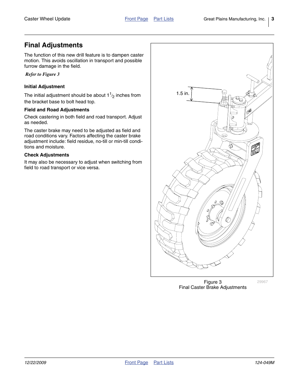 Final adjustments | Great Plains 3P1006NT Assembly Instructions User Manual | Page 3 / 4