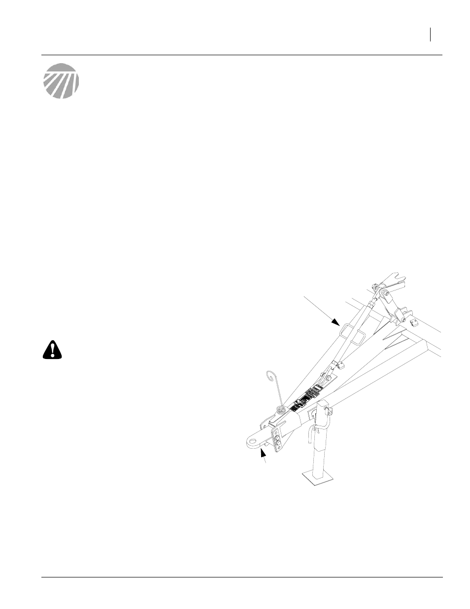 Preparation and setup, Prestart checklist, Hitching tractor to implement | Hitch height, Danger | Great Plains Max Cover Verti-Till Ripper Operator Manual User Manual | Page 15 / 42