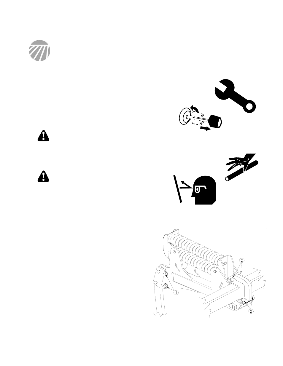 Maintenance and lubrication, Maintenance, Warning | Great Plains Max Cover Verti-Till Ripper Operator Manual User Manual | Page 33 / 42