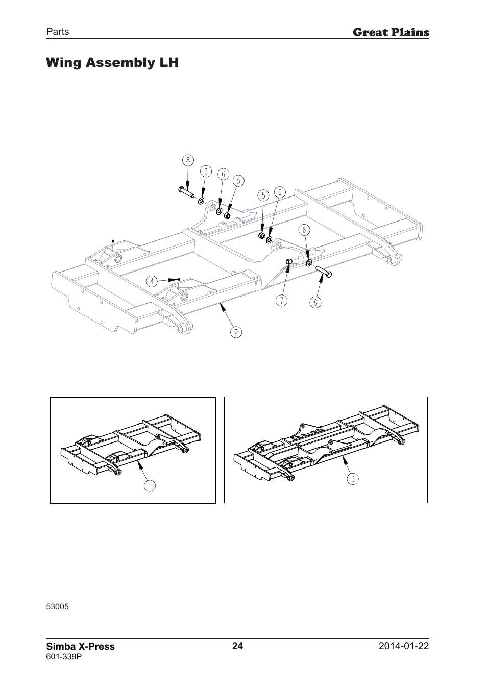Wing assembly lh | Great Plains X-Press Parts Manual User Manual | Page 24 / 76