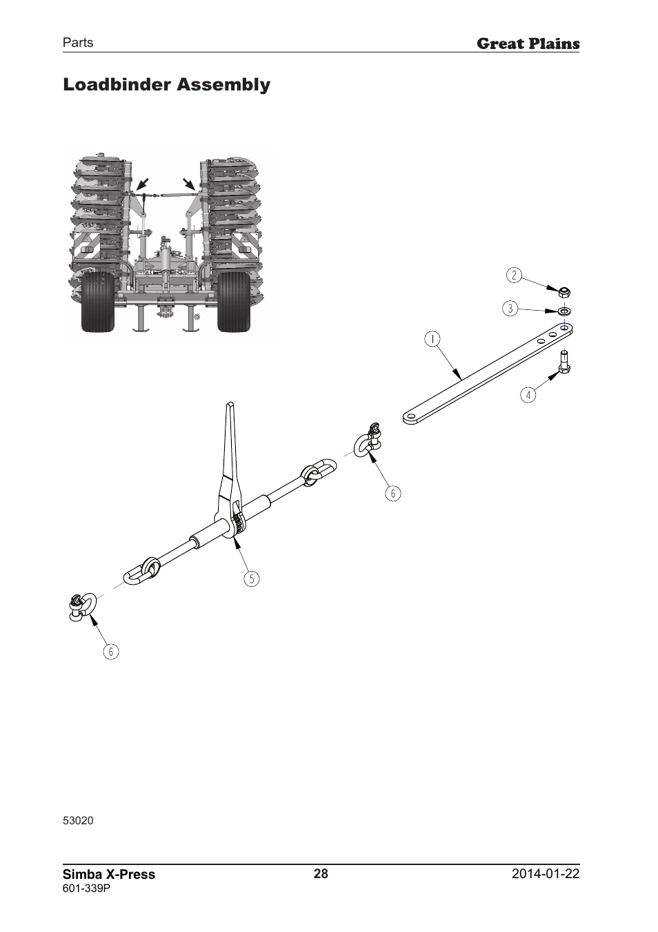 Loadbinder assembly | Great Plains X-Press Parts Manual User Manual | Page 28 / 76
