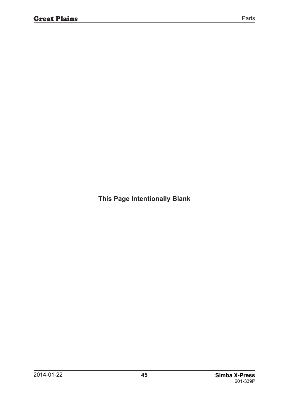 Great Plains X-Press Parts Manual User Manual | Page 45 / 76