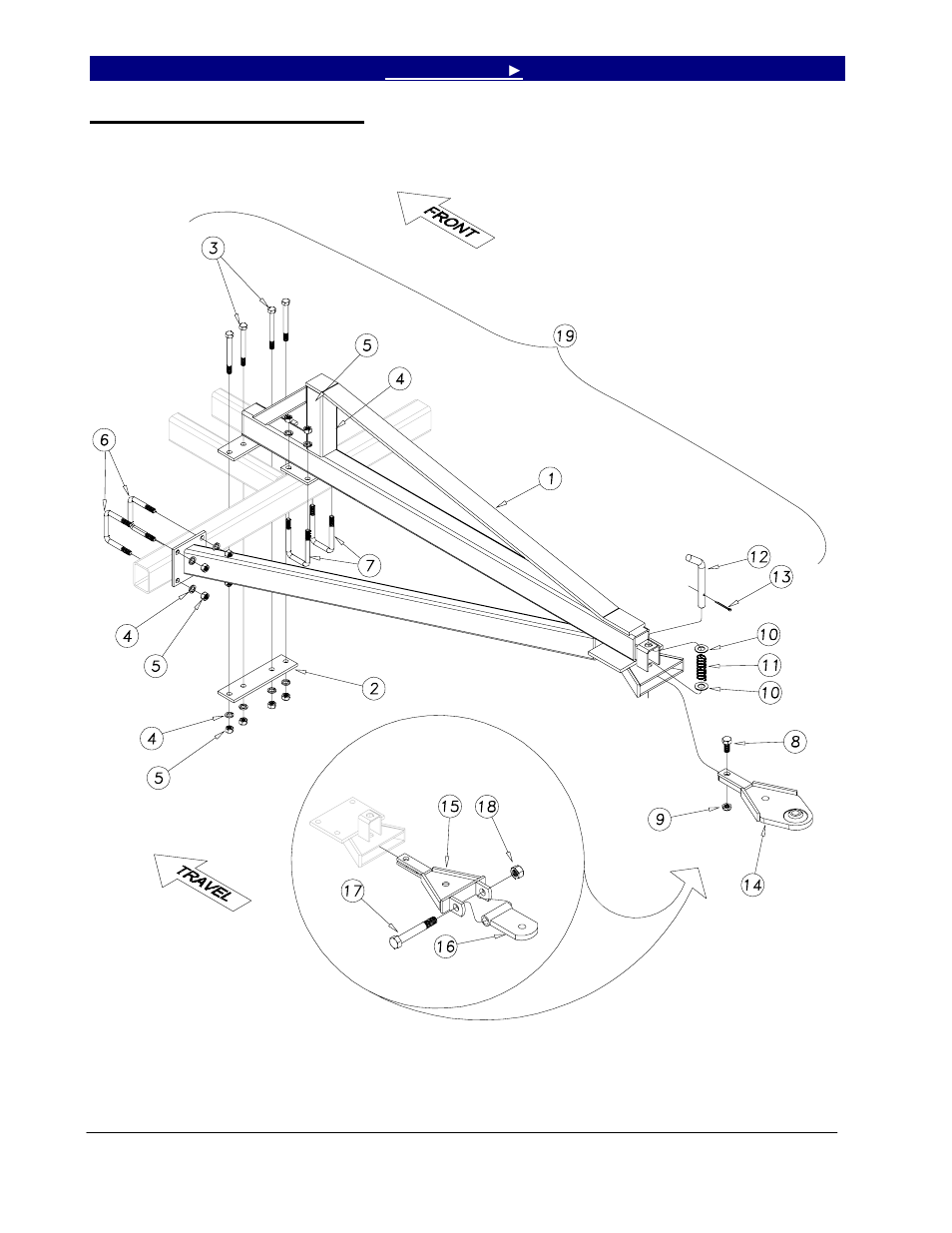 Ez hitch special extended, Ez hitch special extended -19 | Great Plains 7344 Series VII Field Cultivator-Floating Hitch Parts Manual User Manual | Page 72 / 75