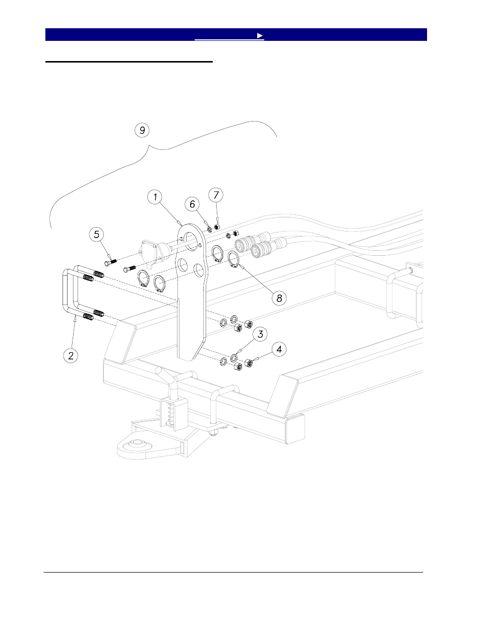 Rear hitch accessory mount kit, Rear hitch accessory mount kit -21 | Great Plains 7344 Series VII Field Cultivator-Floating Hitch Parts Manual User Manual | Page 74 / 75