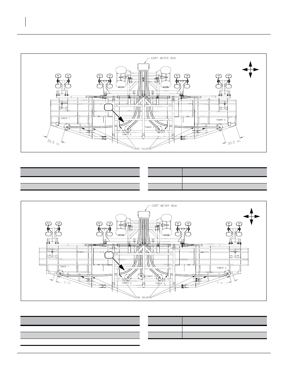 Nta3010 towers and primary hoses, Nta3510 towers and primary hoses, Wn in figure 37 | Figure 38, Fb r l | Great Plains NTA3010 Predelivery Manual User Manual | Page 30 / 44