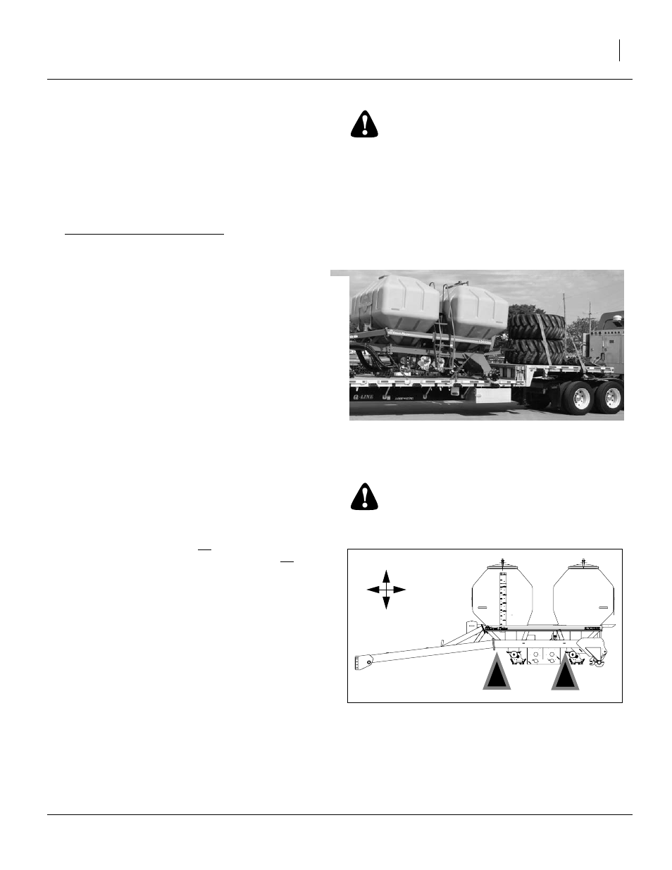 Unload air cart, Lift air cart on truck, Locate parts | Caution | Great Plains NTA3010 Predelivery Manual User Manual | Page 9 / 44