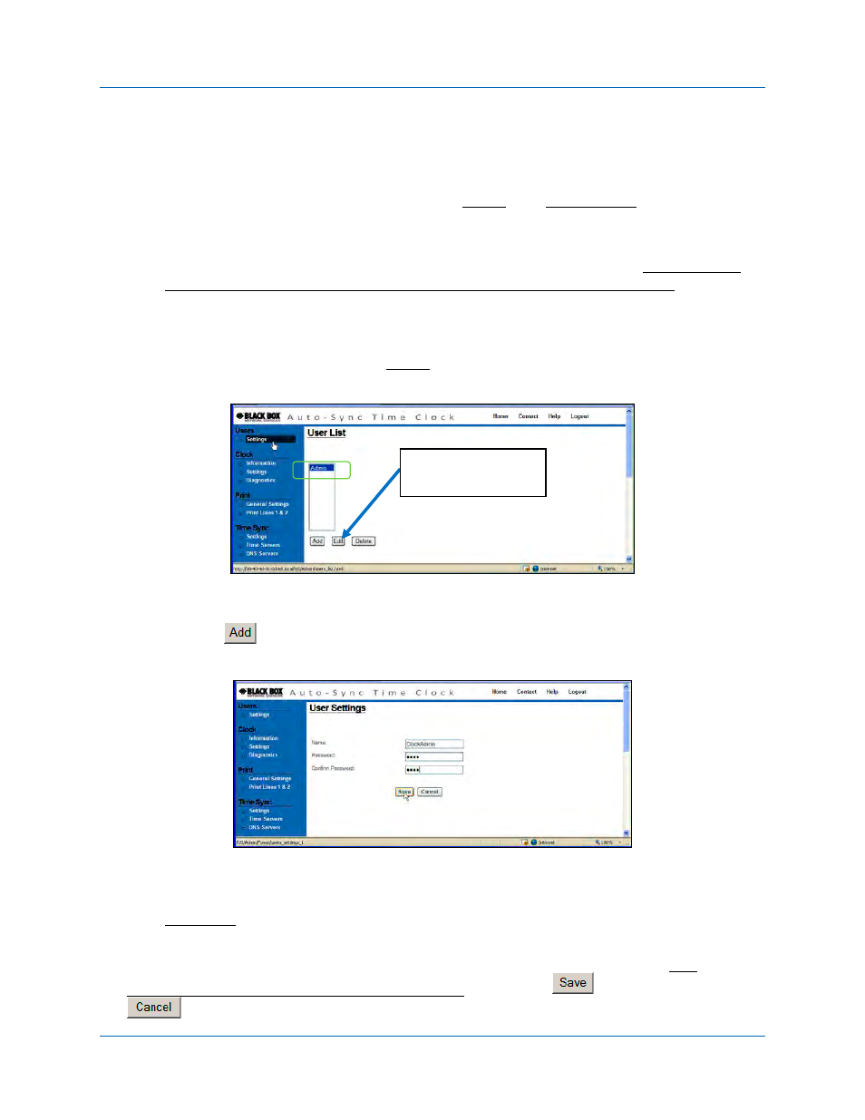 Auto-sync time clock | Black Box ASTCKEY User Manual | Page 38 / 110