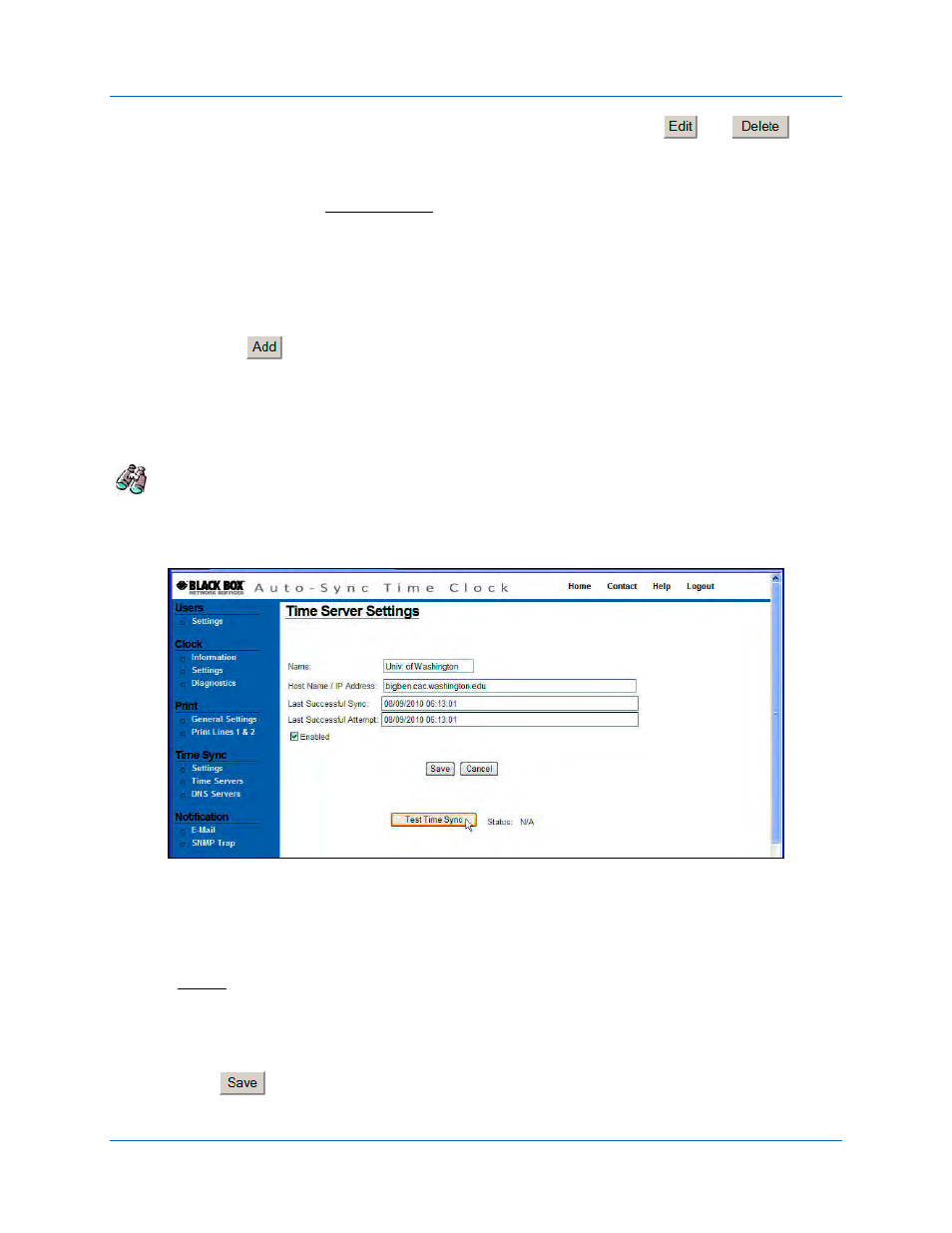 Auto-sync time clock | Black Box ASTCKEY User Manual | Page 48 / 110