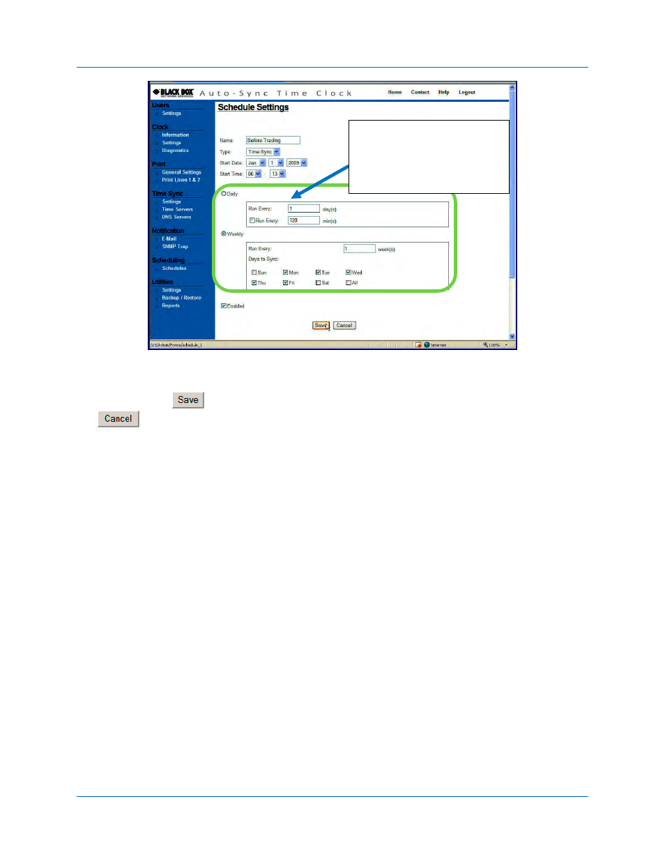 Auto-sync time clock | Black Box ASTCKEY User Manual | Page 56 / 110