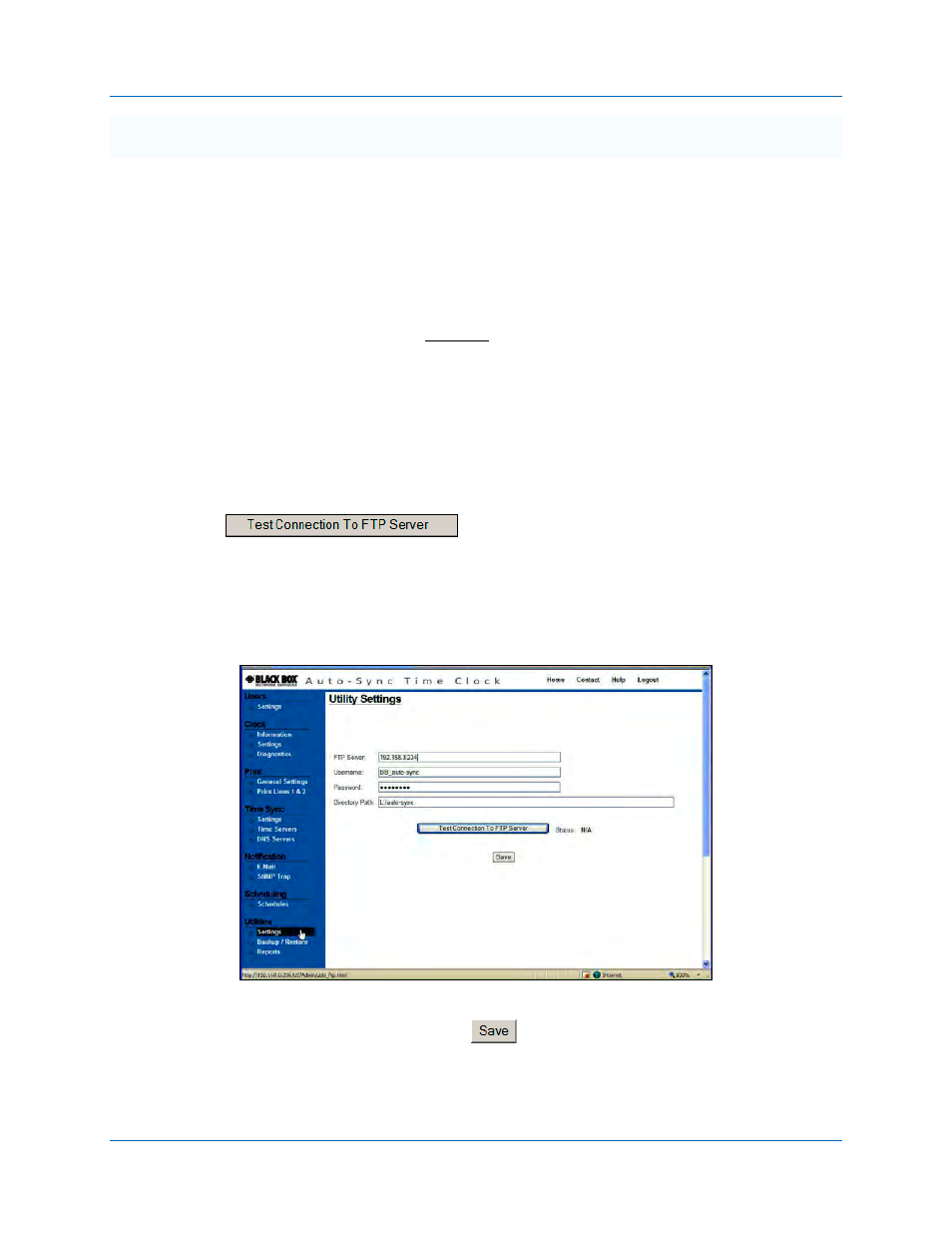 Auto-sync time clock | Black Box ASTCKEY User Manual | Page 58 / 110