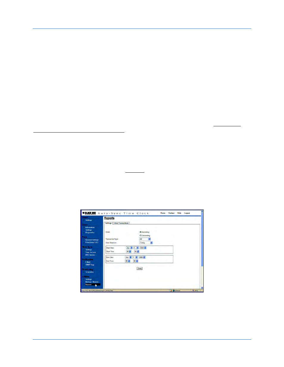 Auto-sync time clock | Black Box ASTCKEY User Manual | Page 62 / 110