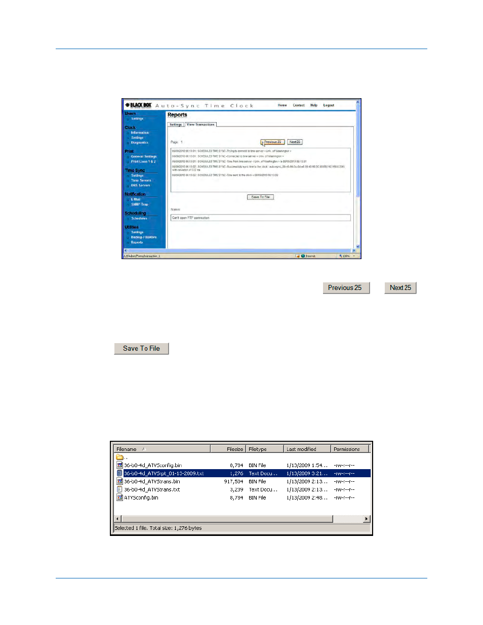 Auto-sync time clock | Black Box ASTCKEY User Manual | Page 64 / 110