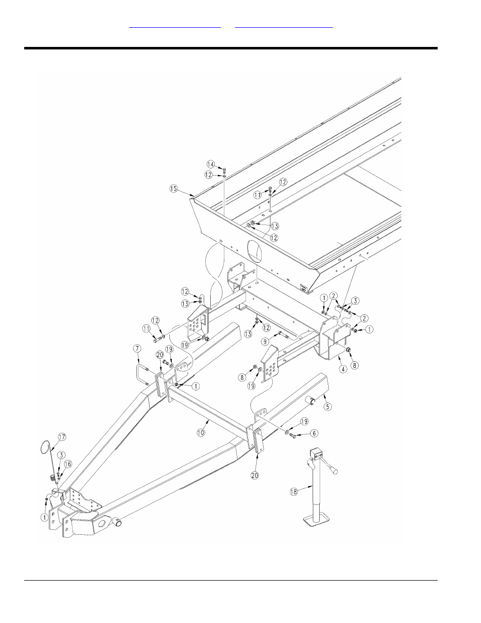 Tongue assembly | Great Plains TS1000 Trailer Sprayer Parts Manual User Manual | Page 10 / 126