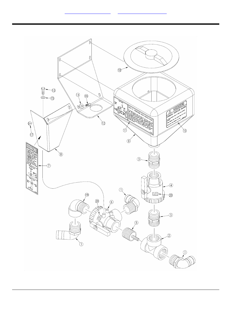 Chemical inductor assembly | Great Plains TS1000 Trailer Sprayer Parts Manual User Manual | Page 114 / 126