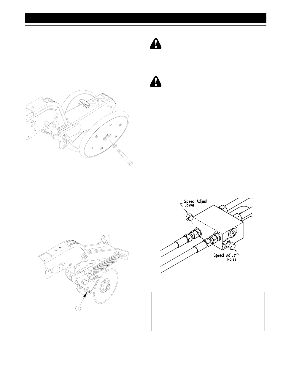 Warning, Marker adjustments | Great Plains PT1230  AA1080 Operator Manual User Manual | Page 37 / 67