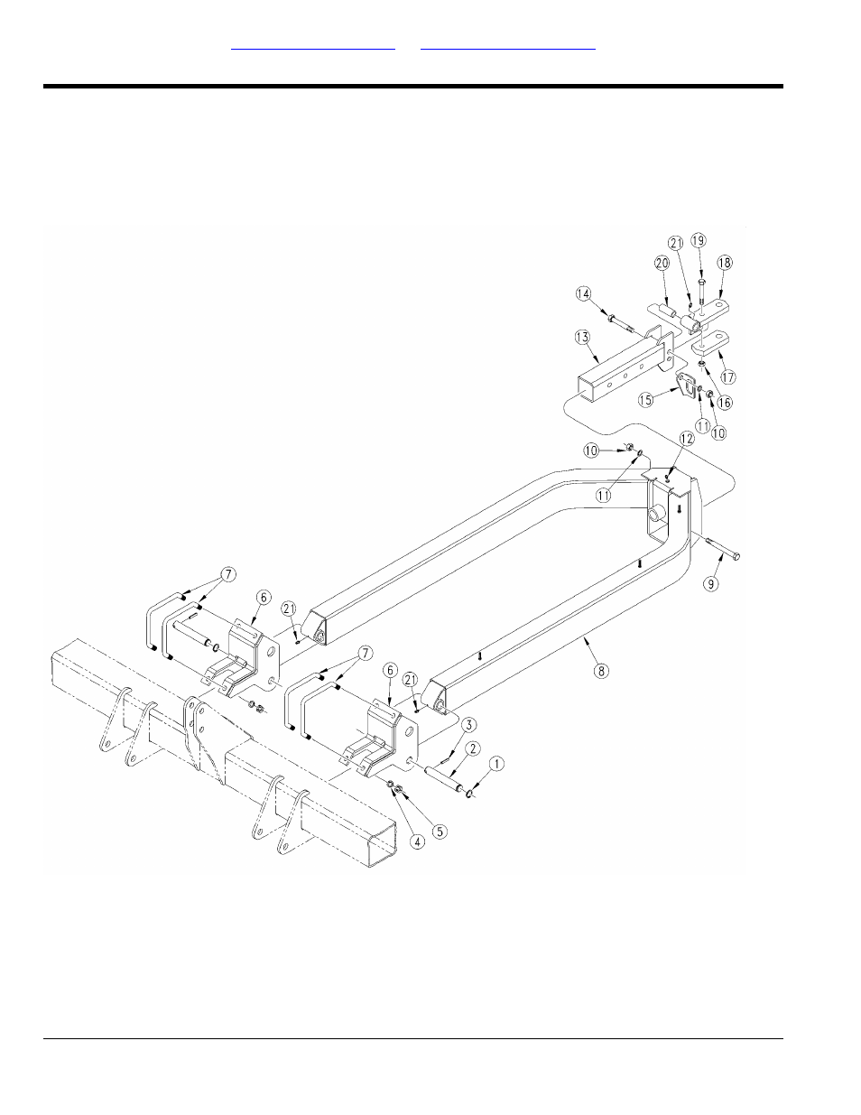 Hitch frame, Table of contents part number index hitch frame | Great Plains SR5030 Parts Manual User Manual | Page 8 / 36
