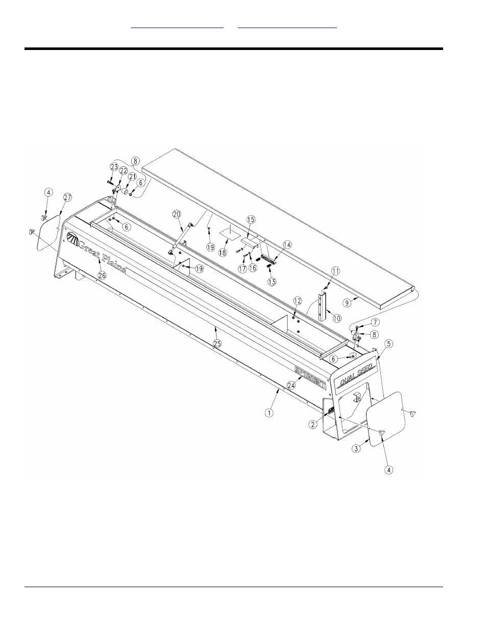 Dual seed box components | Great Plains 3P1006NT Parts Manual User Manual | Page 22 / 138