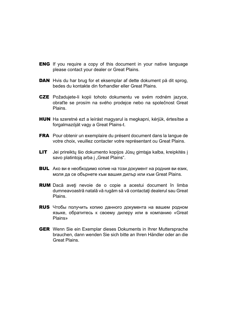 Great Plains CDA600 Operator Manual User Manual | Page 2 / 92