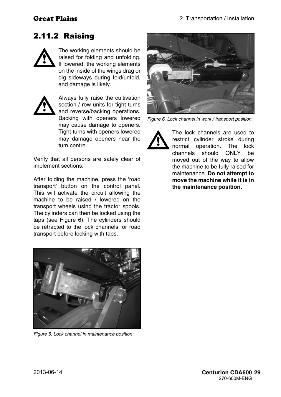 2 raising | Great Plains CDA600 Operator Manual User Manual | Page 31 / 92