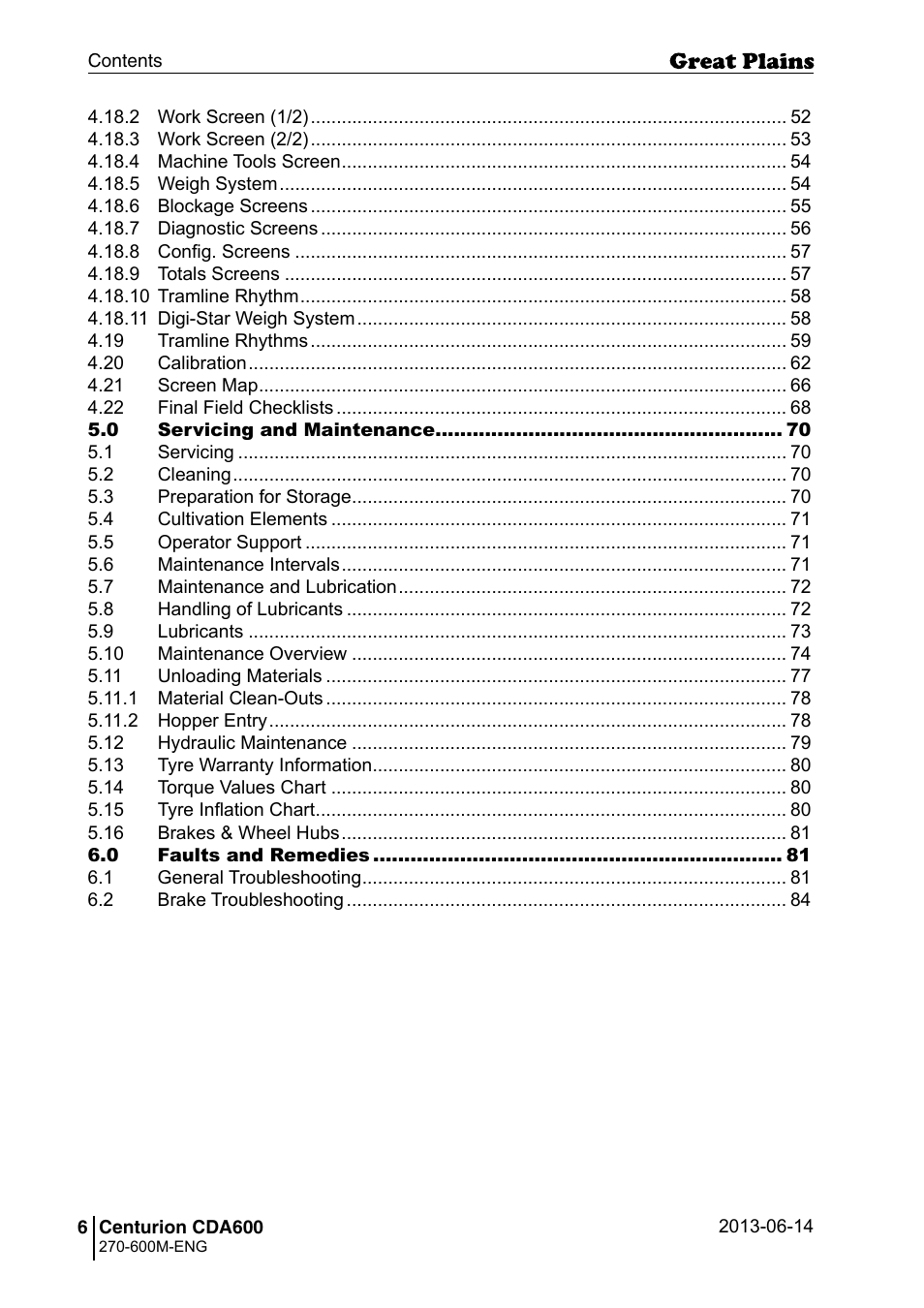 Great Plains CDA600 Operator Manual User Manual | Page 8 / 92