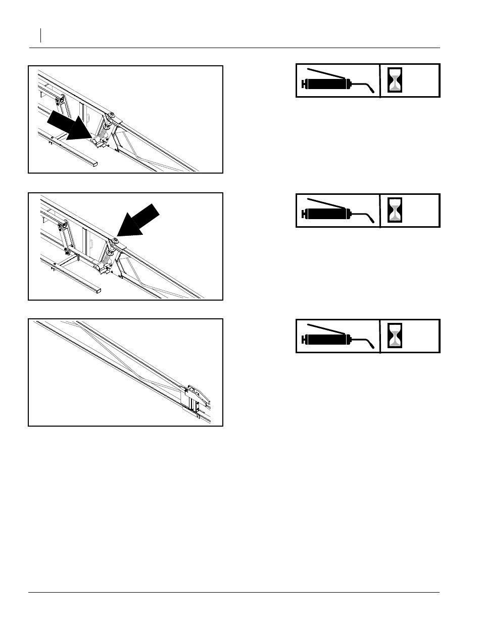 Break-away boom pivot, Hinge tube pivot, Outer fold arm pivot | Great Plains MF45 Operator Manual User Manual | Page 24 / 28