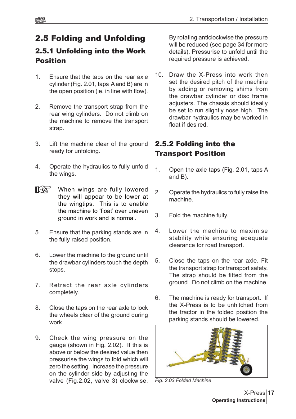 5 folding and unfolding | Great Plains P17897B Operator Manual User Manual | Page 17 / 176