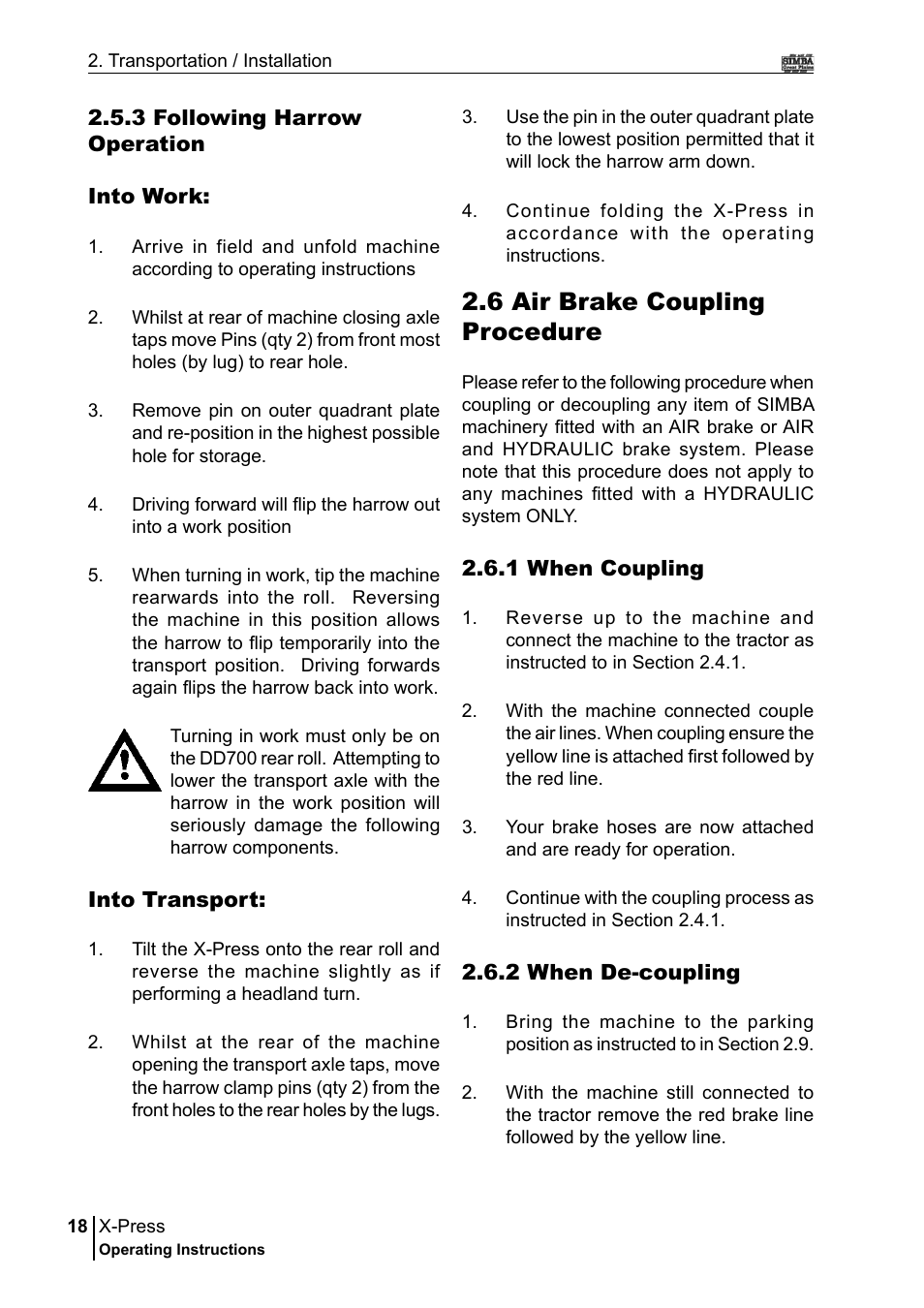 6 air brake coupling procedure | Great Plains P17897B Operator Manual User Manual | Page 18 / 176
