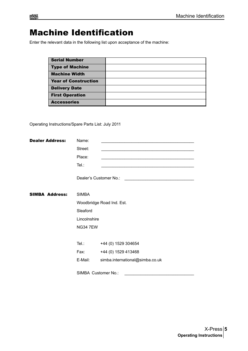 Machine identification | Great Plains P17897B Operator Manual User Manual | Page 5 / 176