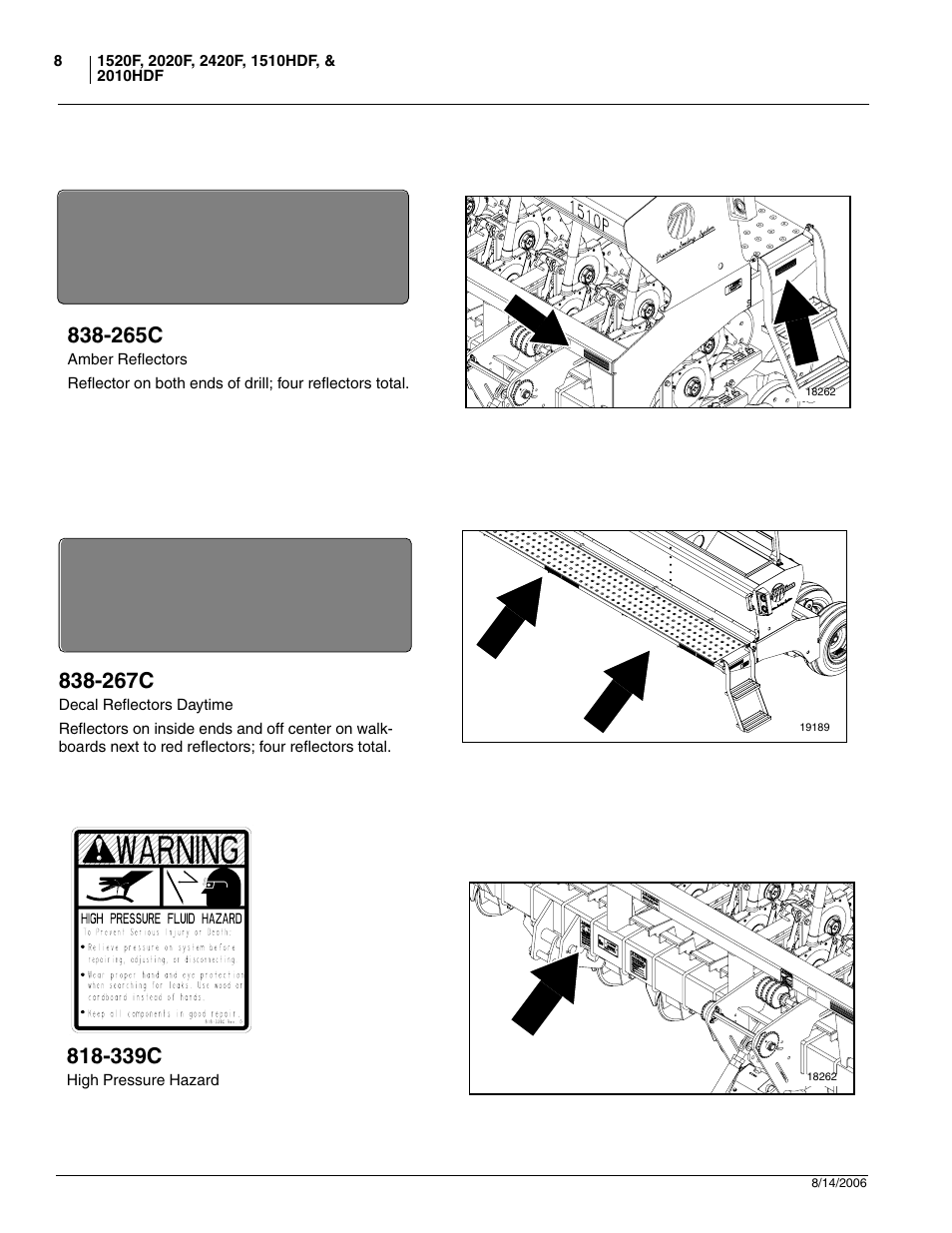 339c, 265c, 267c | Great Plains 2420F Operator Manual User Manual | Page 10 / 64