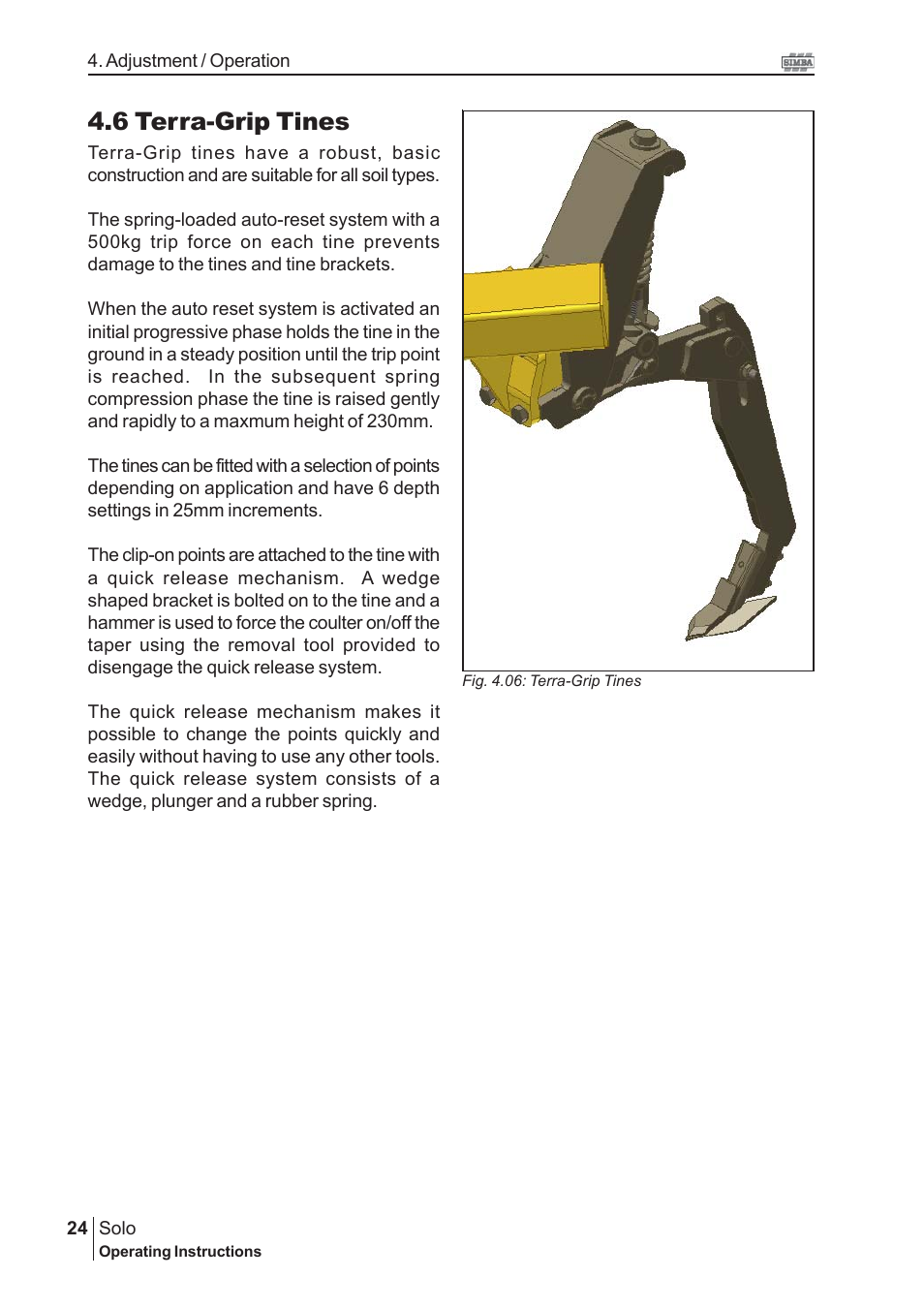 6 terra-grip tines | Great Plains P15240 Serial No 12880 User Manual | Page 24 / 40