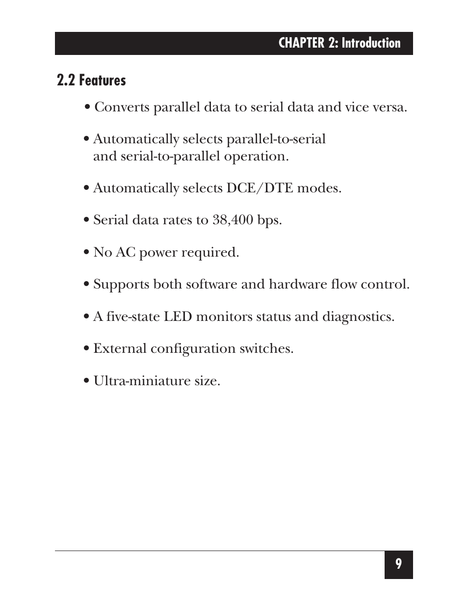 Black Box SERIALPARALLEL CONVERTER IV PI126A User Manual | Page 12 / 21