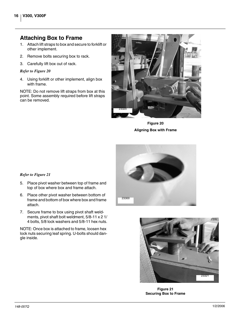 Attaching box to frame | Great Plains V-300F Predelivery Manual User Manual | Page 18 / 40
