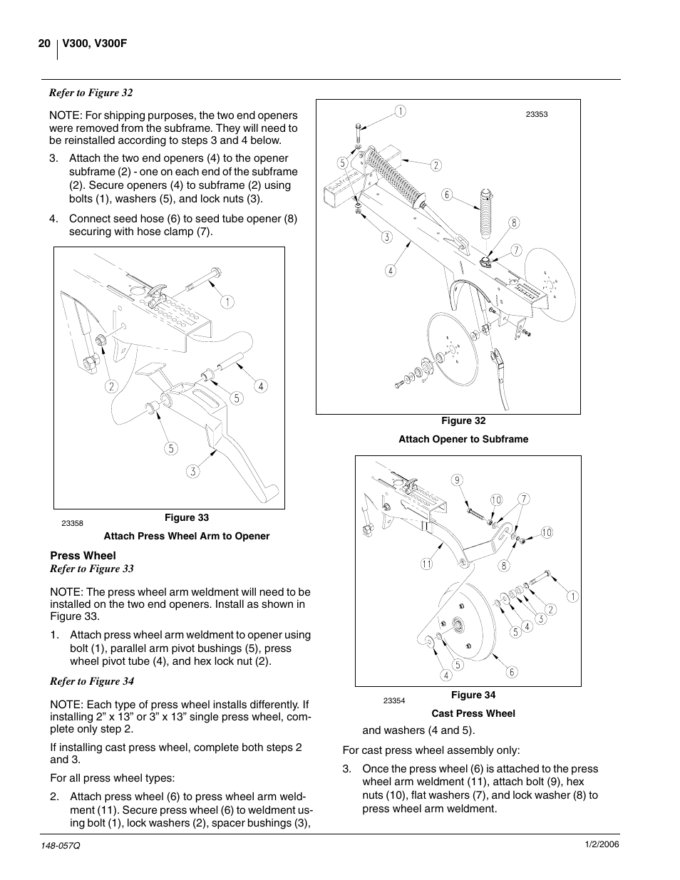 Press wheel | Great Plains V-300F Predelivery Manual User Manual | Page 22 / 40