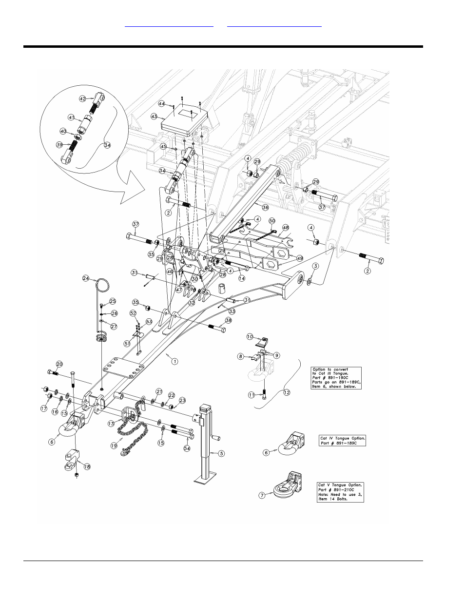 Hitch assembly, Table of contents part number index hitch assembly | Great Plains 1500TM Parts Manual User Manual | Page 12 / 62