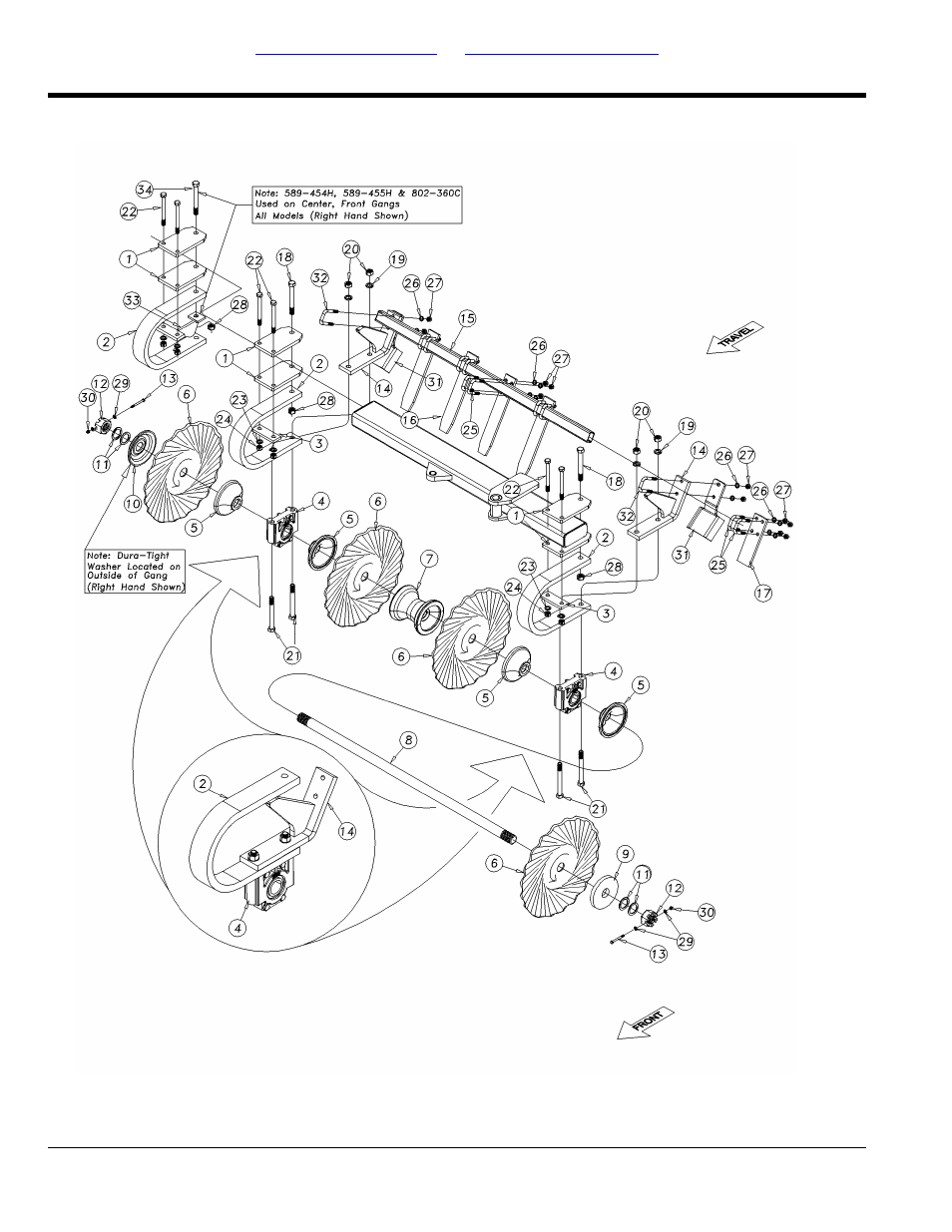 Section 5: gangs, Turbo gang assembly (s/n gp-c3157h+) | Great Plains 1500TM Parts Manual User Manual | Page 32 / 62