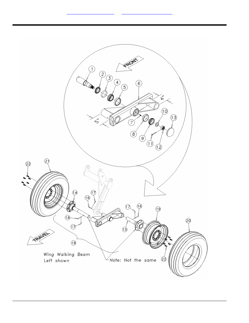 Inside wing walking beam assembly | Great Plains 7560 Series VII Field Cultivator-Floating Hitch Parts Manual User Manual | Page 24 / 84
