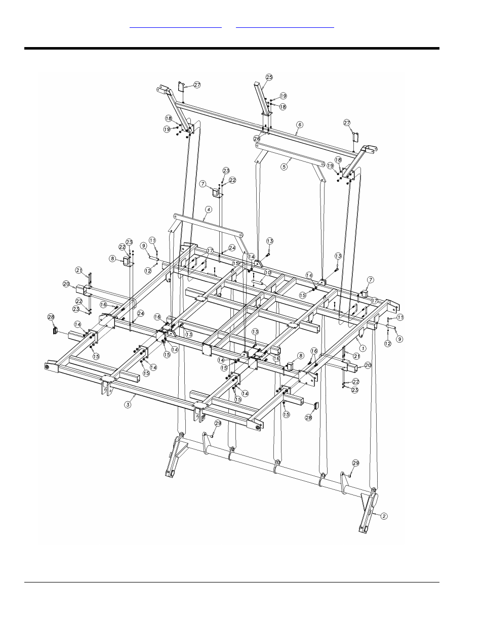 Section 2: frames, Center frame assembly, Selected models | Great Plains 7560 Series VII Field Cultivator-Floating Hitch Parts Manual User Manual | Page 6 / 84