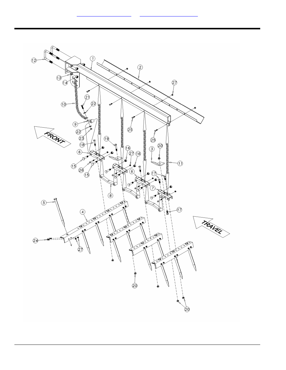 S4t spike drag high residue assembly | Great Plains 7560 Series VII Field Cultivator-Floating Hitch Parts Manual User Manual | Page 62 / 84