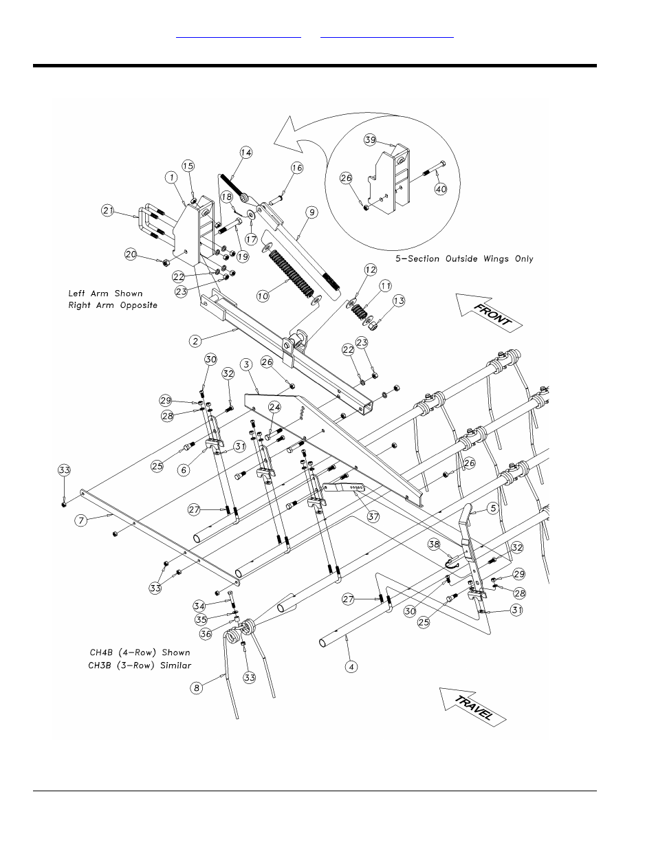 Ch3b & ch4b coil tine assembly | Great Plains 7560 Series VII Field Cultivator-Floating Hitch Parts Manual User Manual | Page 68 / 84