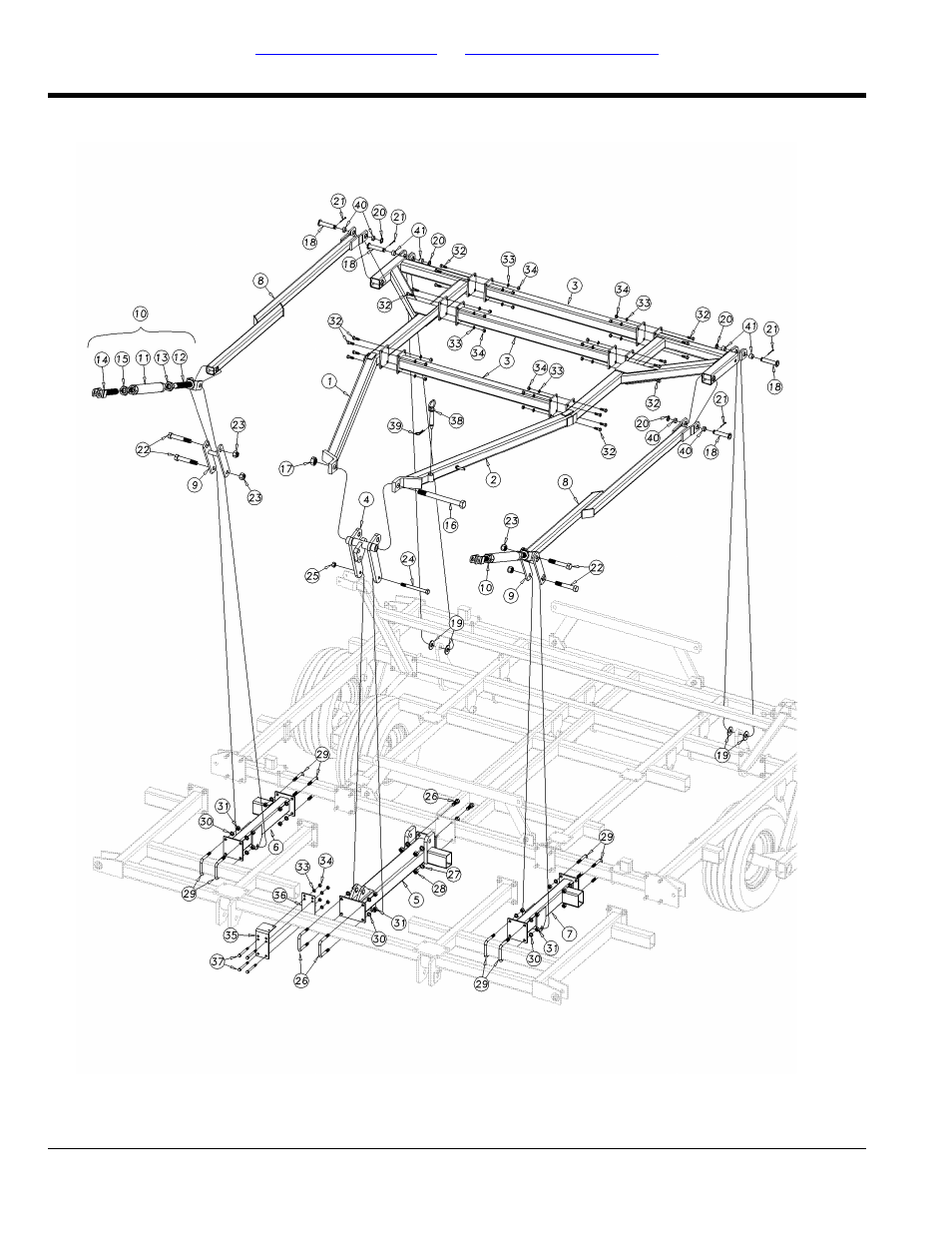 Floating hitch level bar assembly | Great Plains 7560 Series VII Field Cultivator-Floating Hitch Parts Manual User Manual | Page 8 / 84