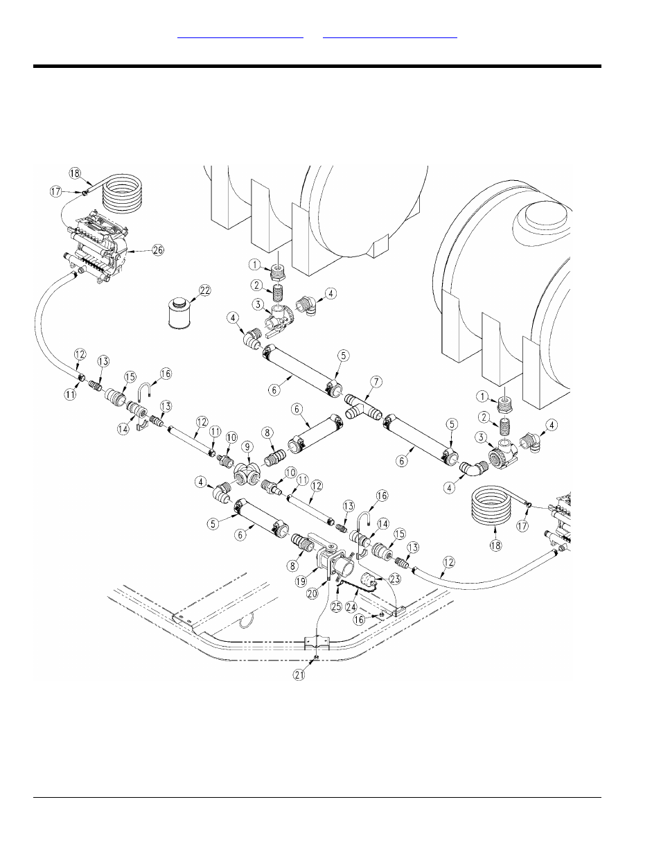 Plumbing assembly (s/n aa1061-) | Great Plains PT1230 Parts Manual User Manual | Page 108 / 146