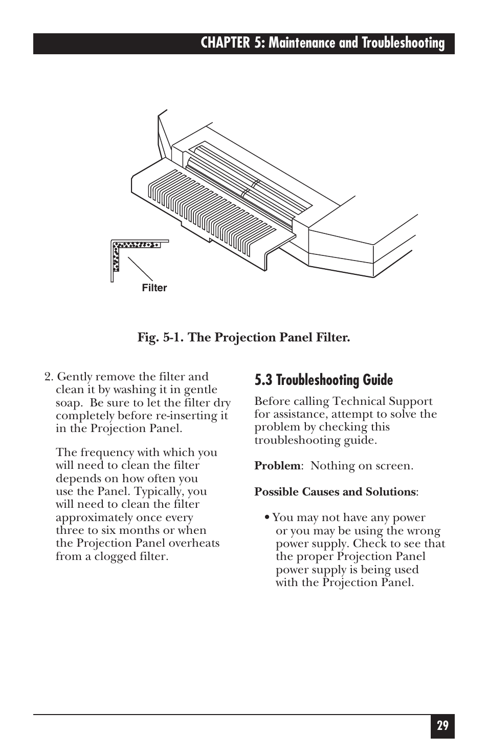 Chapter 5: maintenance and troubleshooting, 3 troubleshooting guide | Black Box AC401A User Manual | Page 30 / 41