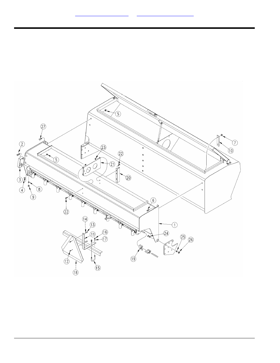 Fertilizer box mount 15 ft | Great Plains 2420F Parts Manual User Manual | Page 10 / 154