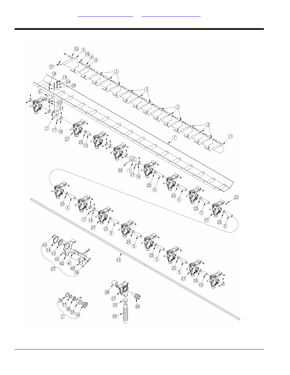 20 ft feeder cup channel (lh 7 1/2") | Great Plains 2420F Parts Manual User Manual | Page 100 / 154