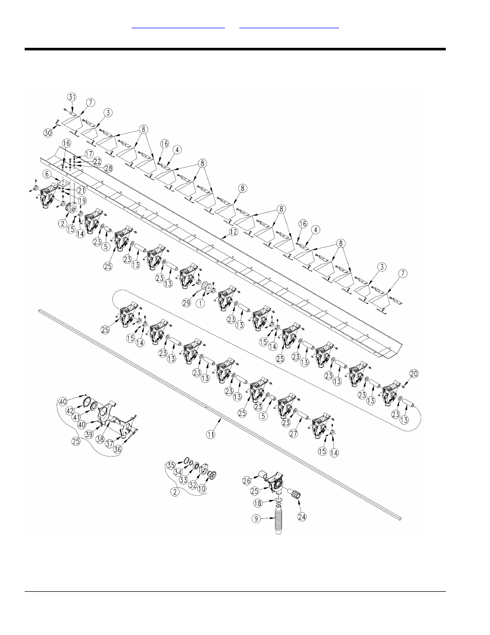 24 ft feeder cup channel (lh 8") | Great Plains 2420F Parts Manual User Manual | Page 110 / 154