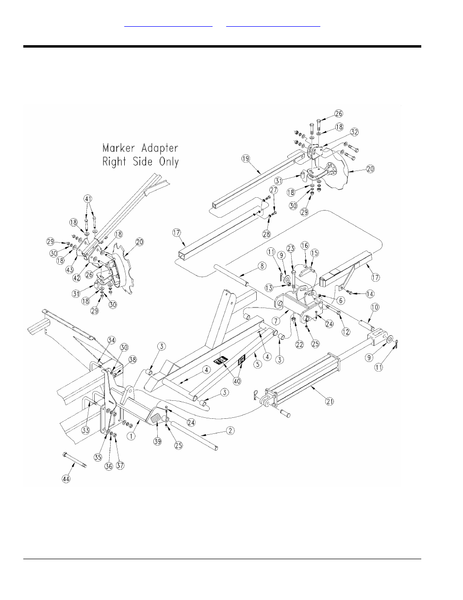 Markers, Flat fold marker 15ft & 20ft | Great Plains 2420F Parts Manual User Manual | Page 128 / 154