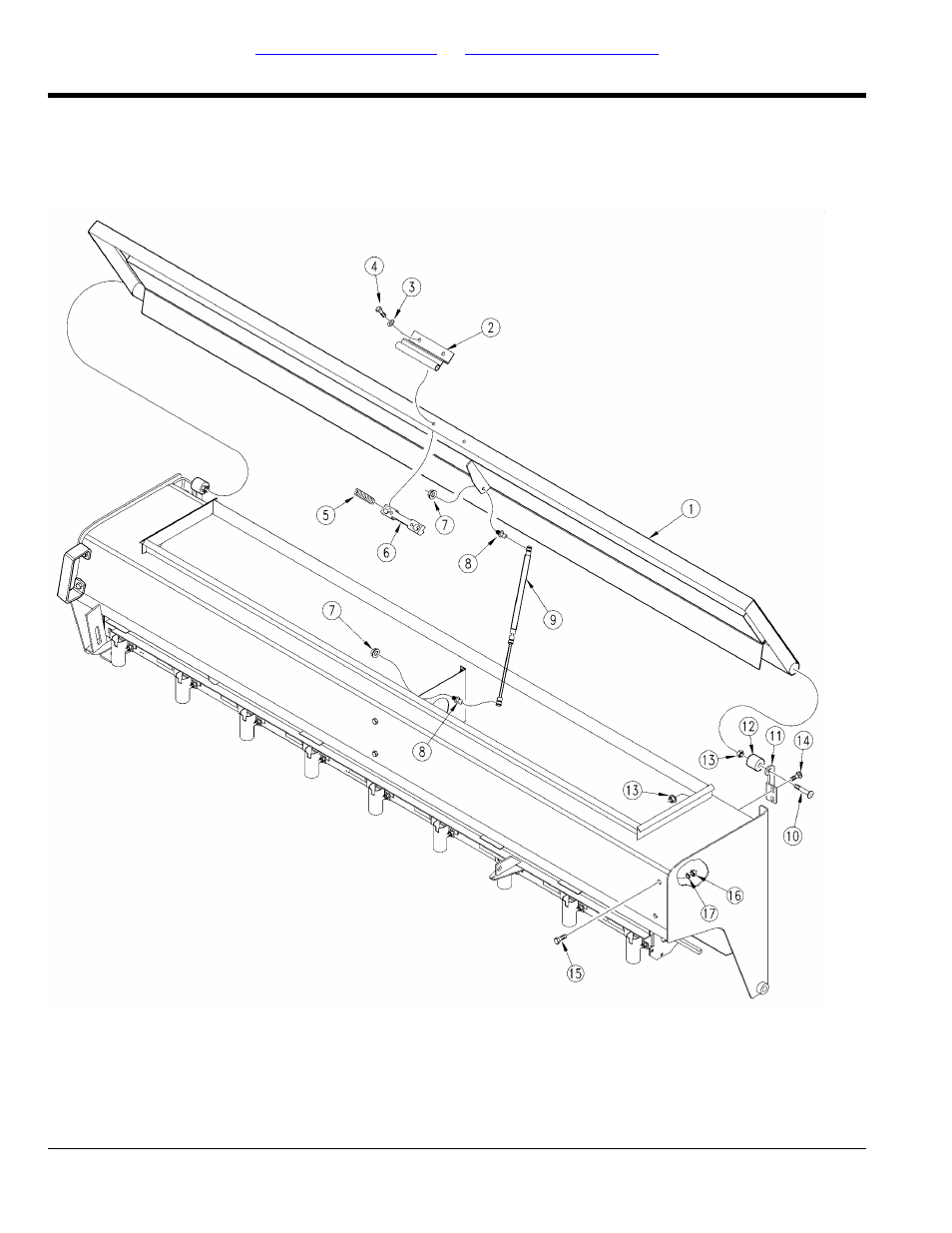 Fertilizer lid assembly 15 ft | Great Plains 2420F Parts Manual User Manual | Page 14 / 154