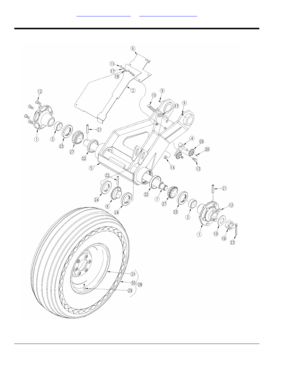 Drive, Dual gauge wheel 20ft, 24ft | Great Plains 2420F Parts Manual User Manual | Page 34 / 154